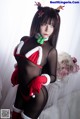 Coser@抱走莫子aa Vol.011: 连体黑丝圣诞比基尼 (30 photos) P8 No.ed258b Image No. 45